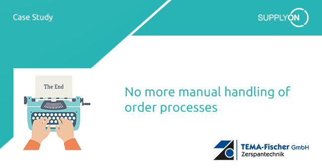 Instead of error-prone and tedious manual processes, TEMA-FISCHER now benefits from a standardized electronic data exchange with two customers via SupplyOn.