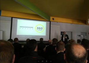 HEGGEMANN Vertriebschef Sven Breustedt bei der Firmenpräsentation.