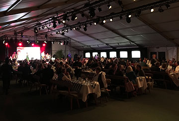 Impressions from the jubilee marquee