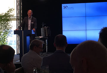 Dr. Klaus Richter of Airbus congratulated on the 50th anniversary