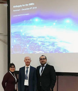 Getting reading for the AirSupply workshop: Anne Carrere (Boost Aerospace), Laurent Martin-Rohmer and Jorge Alvarado (both SupplyOn)