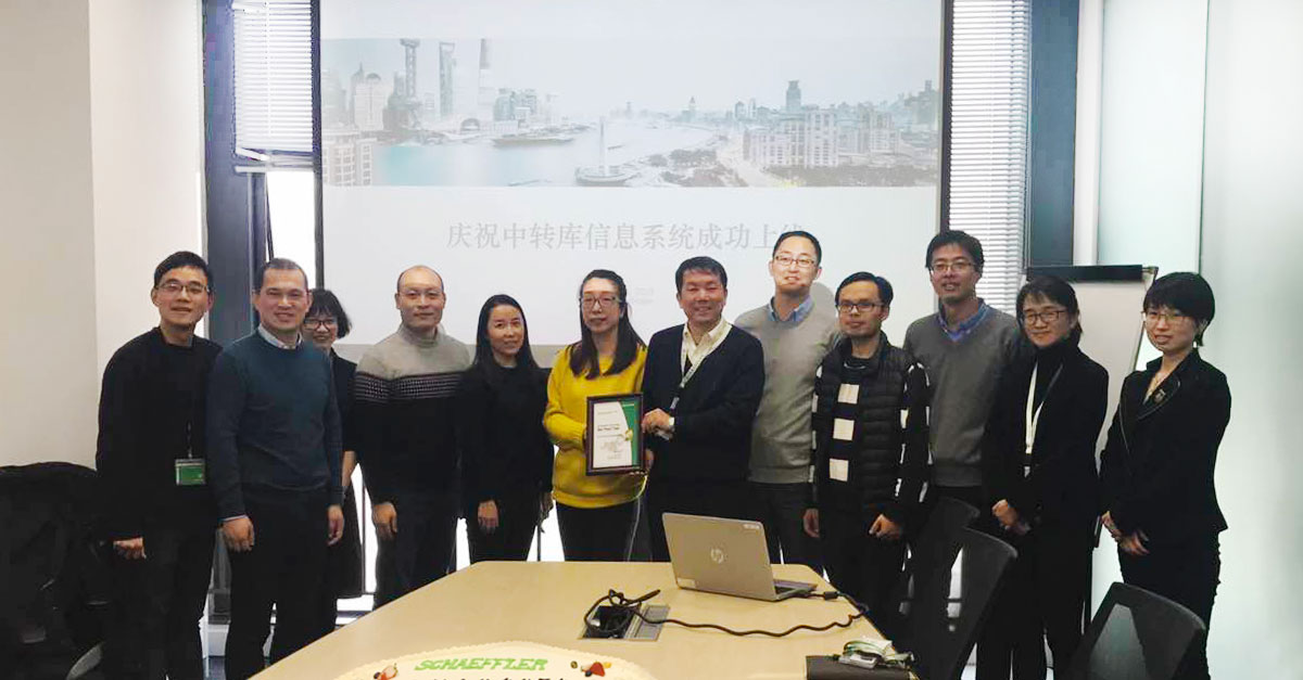 Surprise celebration: Schaeffler China honors the 3PL project team