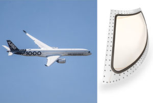 Laut eigener Aussage ist GKN der weltweit führende technologieübergreifende Tier-1 Aerospace-Zulieferer (Bilder: Airbus A350-1000, hydrophobe Beschichtung © GKN Aerospace).