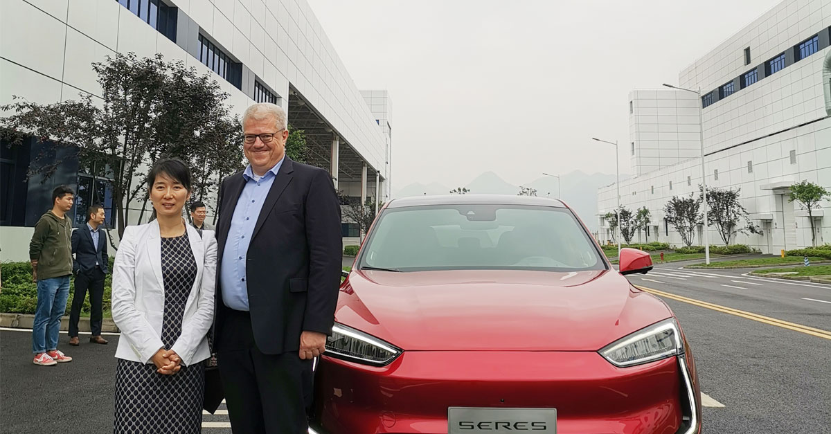 Die Mobilitätswende wird in China mit hohem Tempo vorangetrieben: Innerhalb kürzester Zeit entstehen hier voll-digitalisierte Produktionsstätten für Elektrofahrzeuge
