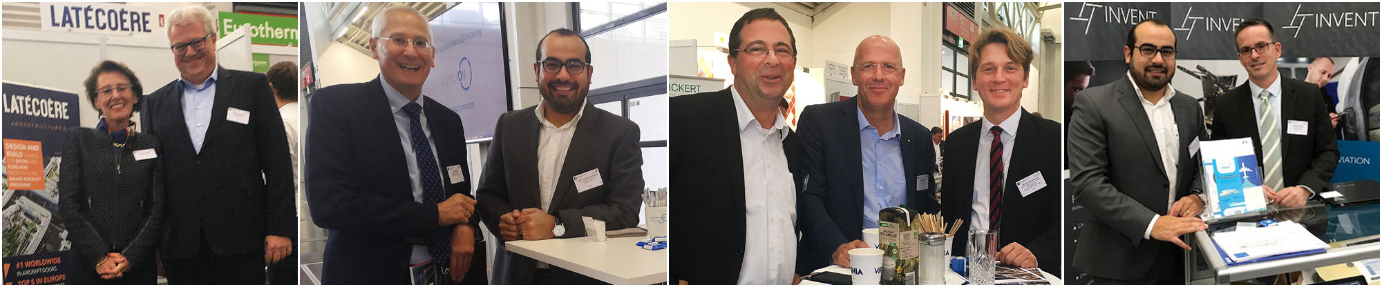 The Aviation Forum is the industry meeting place par excellence: We welcomed our new customer Latécoère (CEO Yannick Assouad) and customer PFW (COO Ulrich Weber) to our stand. Engaging conversations also with Bert Stegkemper and Norbert Steinkemper as well as with Stefan Steeger of the supplier Invent (l.t.r.).