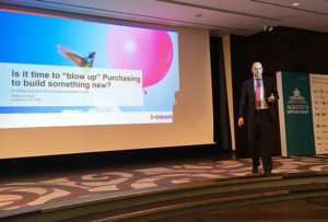 Dr. Philipp Schramm, EVP Purchasing &amp; Supplier Quality bei Webasto, sprach über die disruptiven Neuerungen im Einkauf