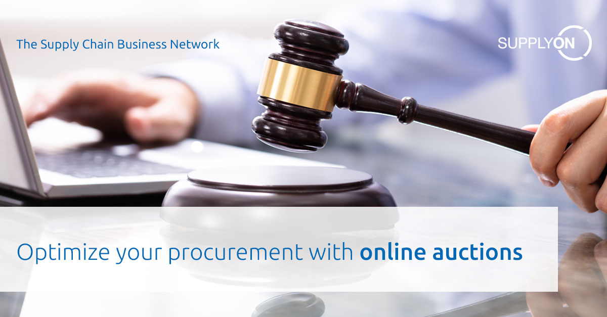Optimize your procurement with online auctions SupplyOn