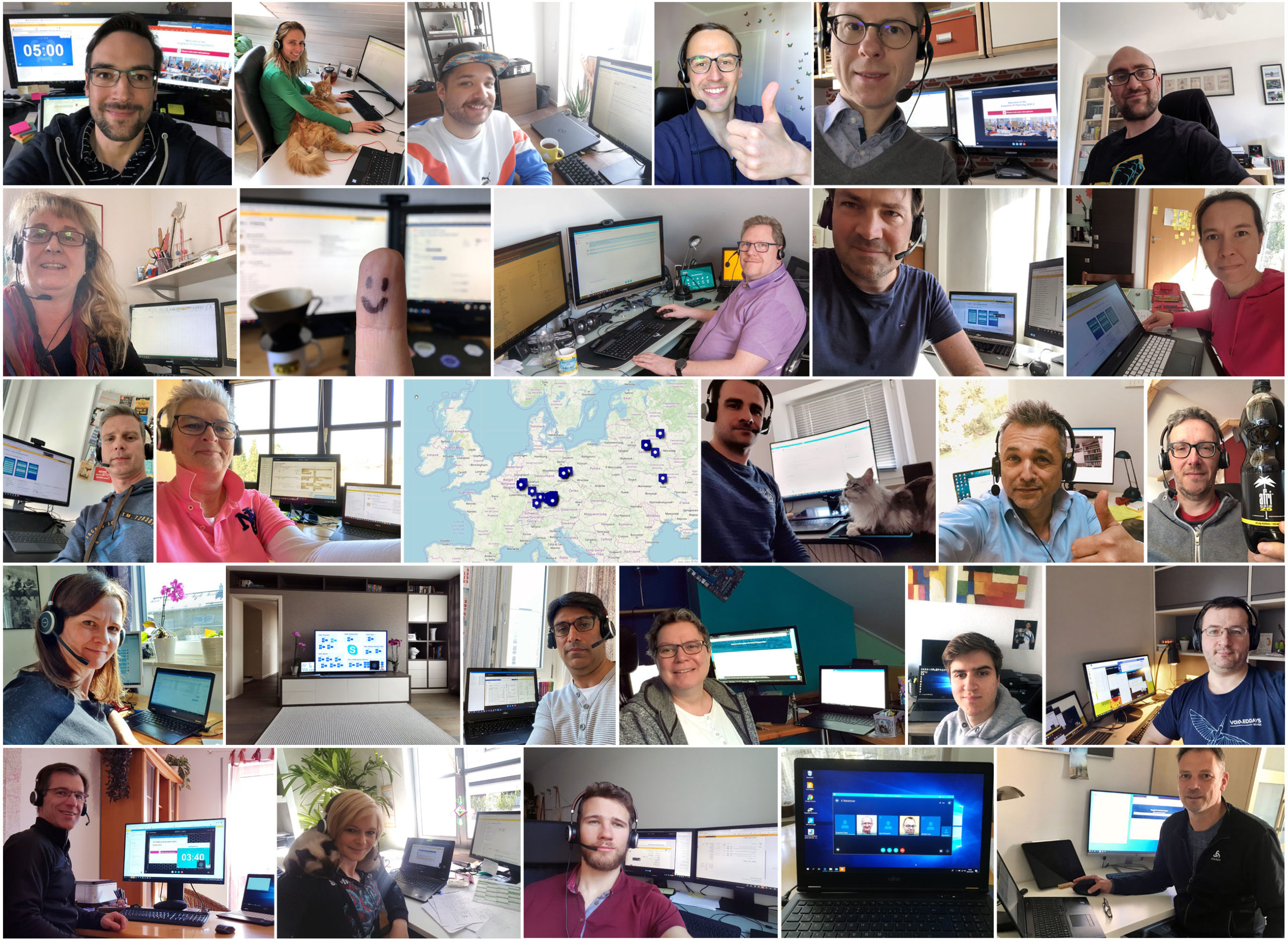 Some of our nearly 150 participants collaborating remotely during the PI Planning