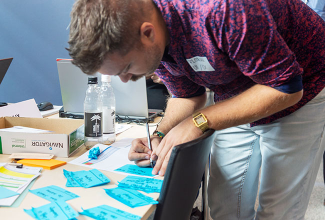 Working in the design team does not necessarily mean working digitally. Sometimes analogue methods are effective just as well and offer a welcome change.