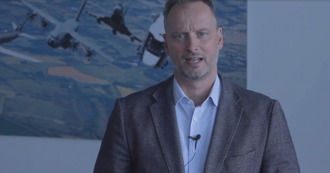 Airbus COO Dr. Michael Schöllhorn während seiner Eröffnungsrede
