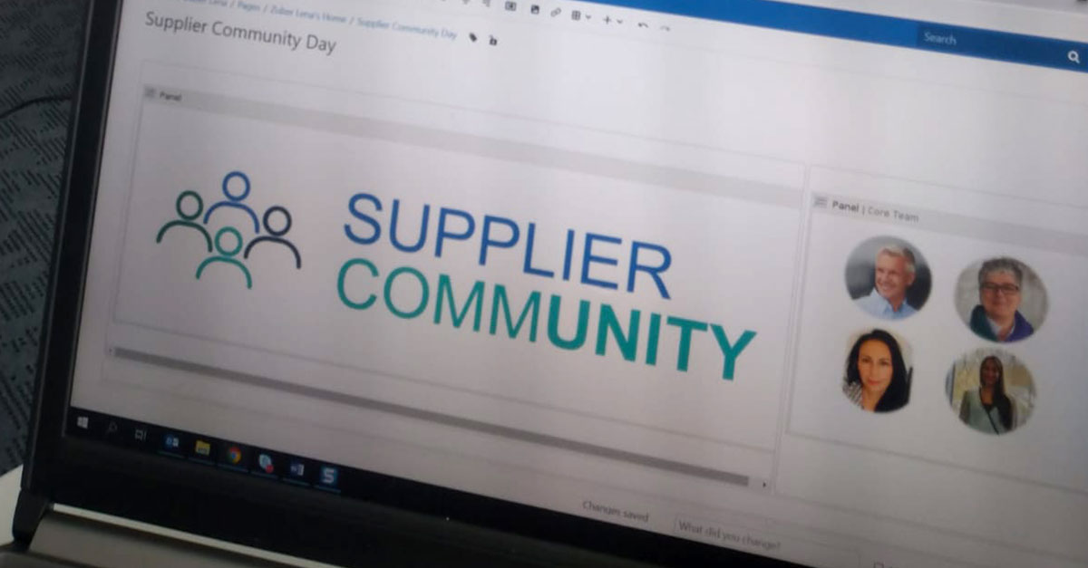 The first Supplier Community Day has been a complete success: suppliers from all over the world have joined to be part of the kick-off event.