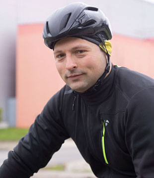 Dominik Halamoda, Product Owner bei SupplyOn und begeisterter Radsportler