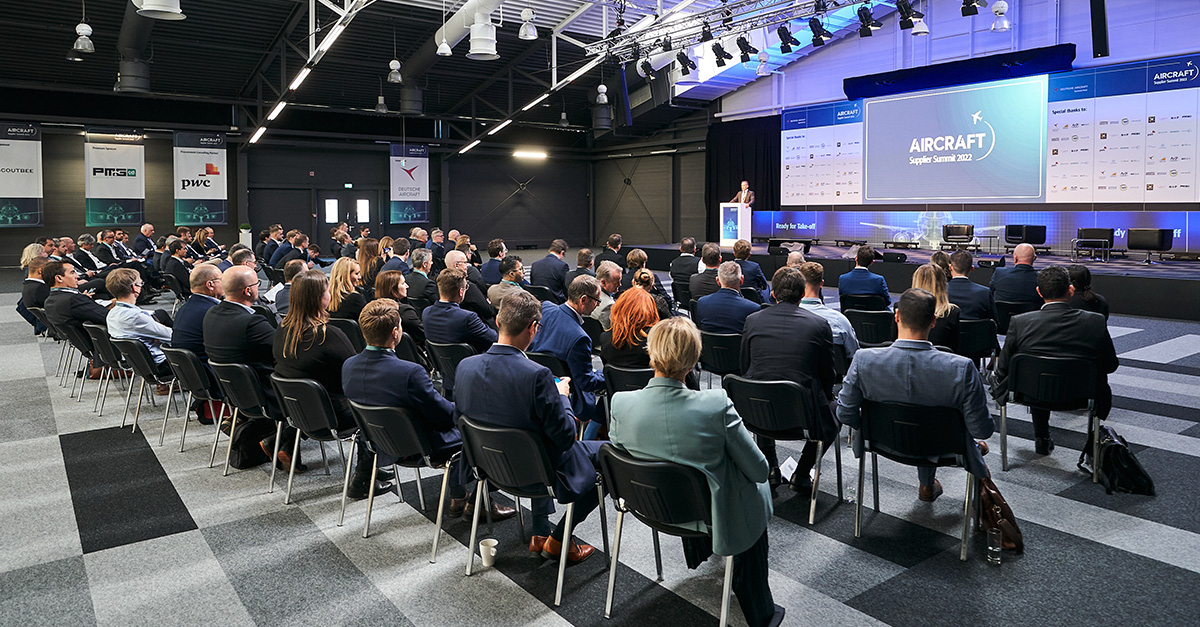 Deutsche Aircraft welcomes their suppliers aboard the Aircraft Supplier Summit, first time at Leipzig Airport (picture courtesy of Aircraft Supplier Summit)