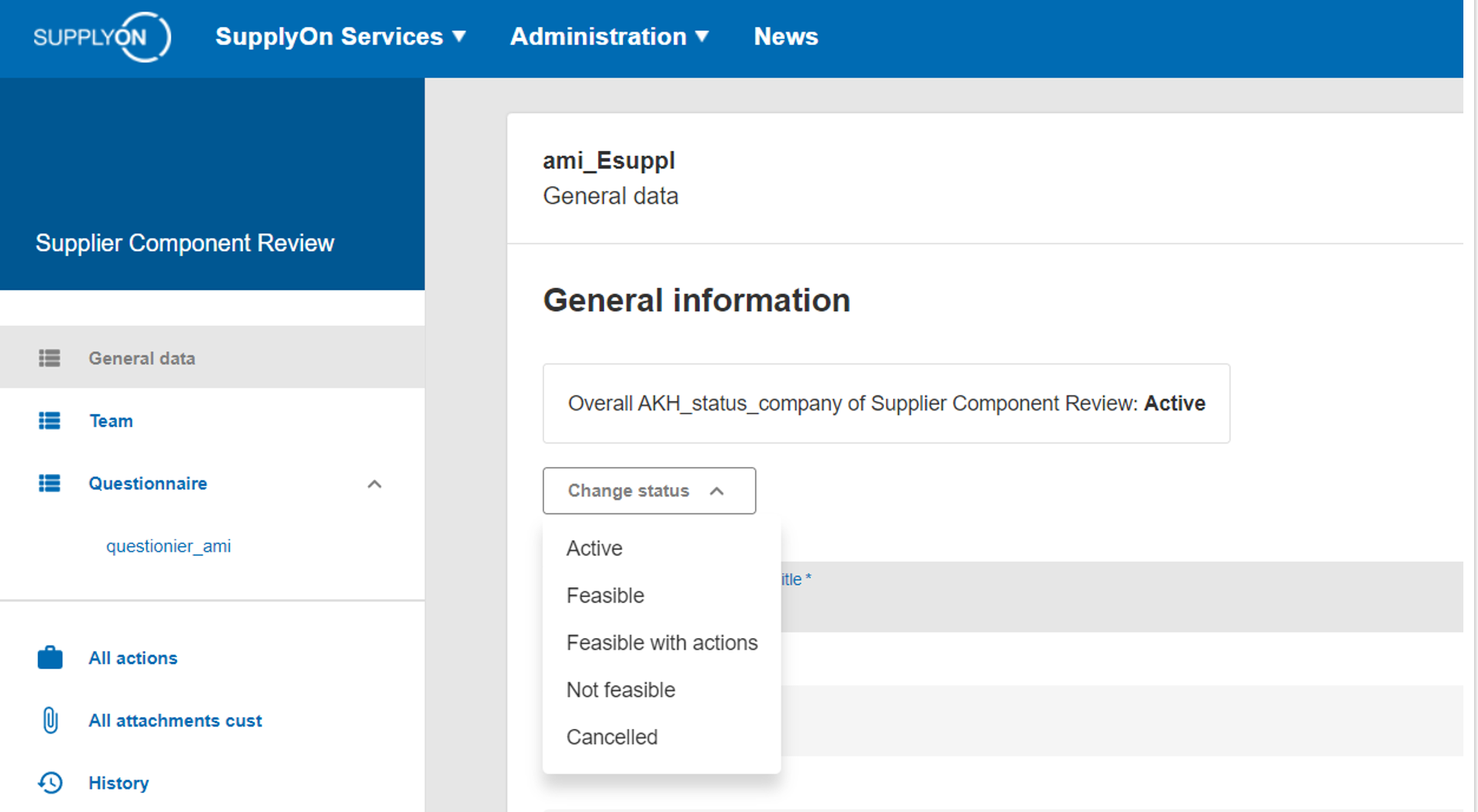 Technical Review: more options for selecting the system status 