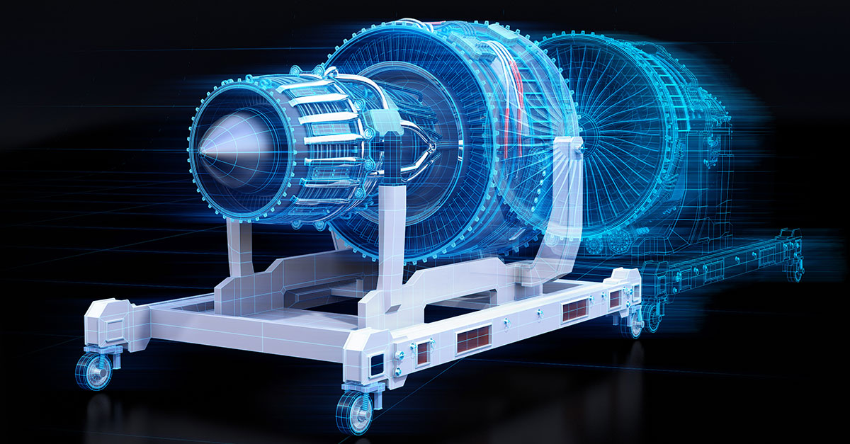 Digital twin of a turbojet engine: The foundation for digital twins is in place. But its potential is still largely untapped.