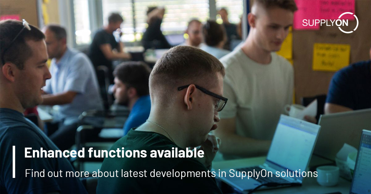 New functions in Program Increment (PI) 2024-01 developed - SupplyOn