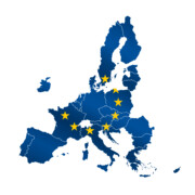 A blue map of Europe features seven yellow stars placed over several central and eastern European countries, symbolizing effective capacity management across the region.