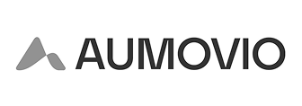AUMOVIO logo with a stylised A icon on the left and the company name in bold, uppercase letters on the right.