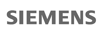 The Siemens logo in bold, grey capital letters on a white background.