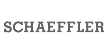 The image displays the word SCHAEFFLER in uppercase, grey, bold serif letters on a white background.